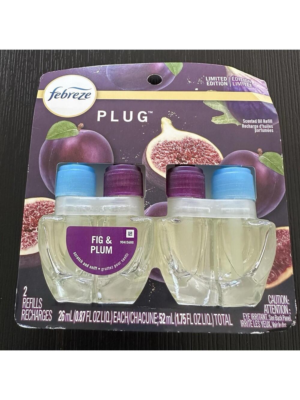 Febreze Fig & Plum Limited Edition 2 Refill Recharges New In Package